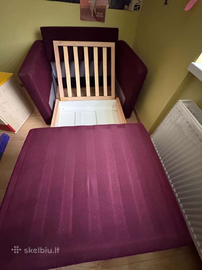 Puikaus stovio "Magrės baldų" fotelis-lova - nuotraukos Nr. 4