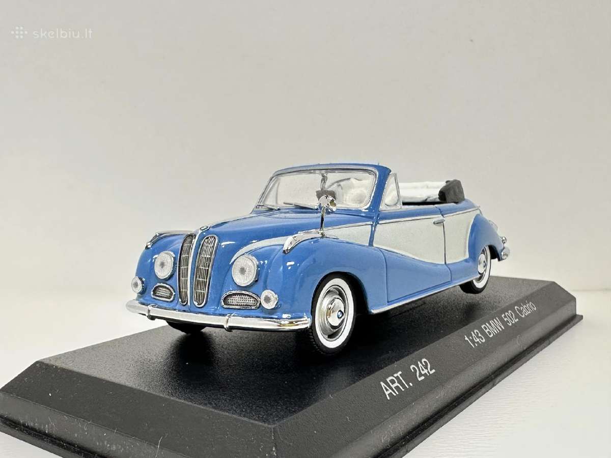 Bmw 502 Cabrio 1954 mėlyna/balta 1:43 Detail Ca - nuotraukos Nr. 3