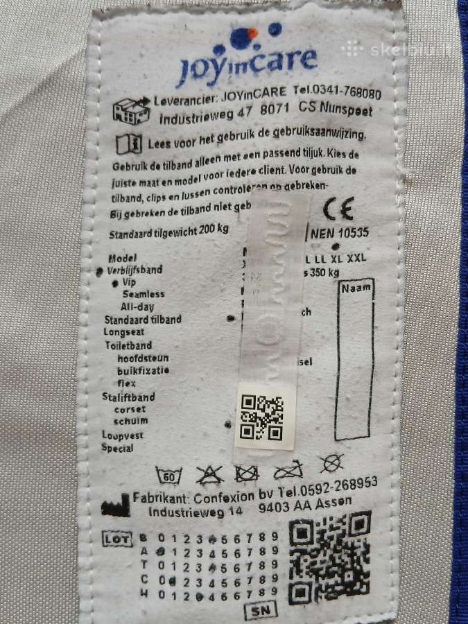 Kėlimo diržas neįgaliojo keltuvui - nuotraukos Nr. 12