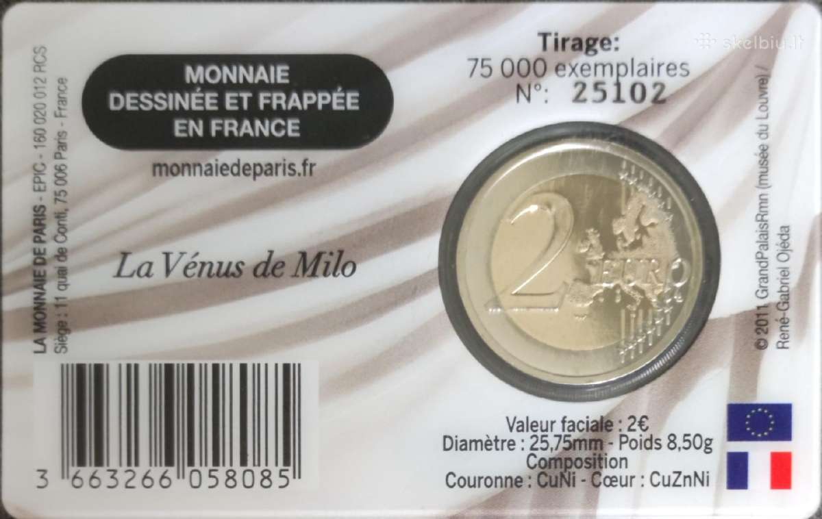 Euro moneta kortelėje - nuotraukos Nr. 2