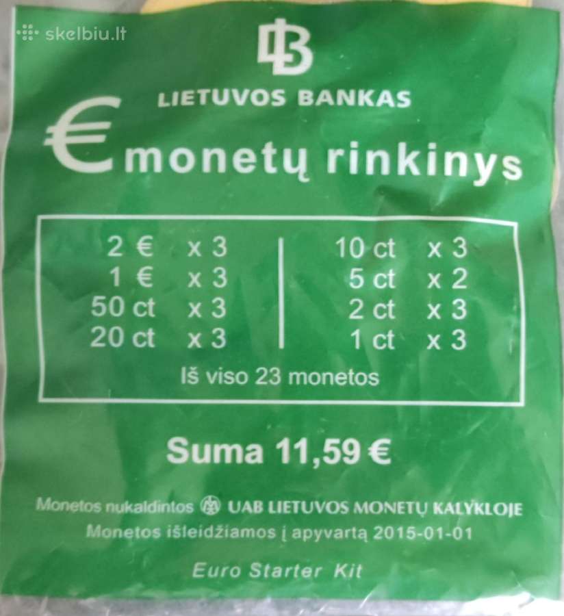 Euro monetos. Rinkinukas - nuotraukos Nr. 2