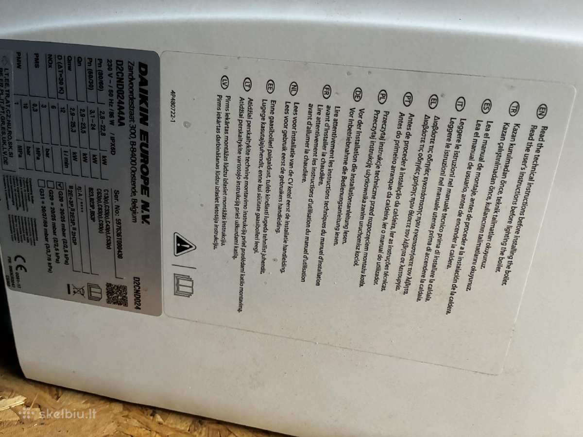 Daikin dujinis katilas - nuotraukos Nr. 2
