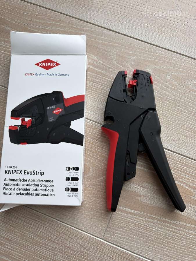 Replės laidų nuizoliavimui Knipex, 12 40 200 - nuotraukos Nr. 3
