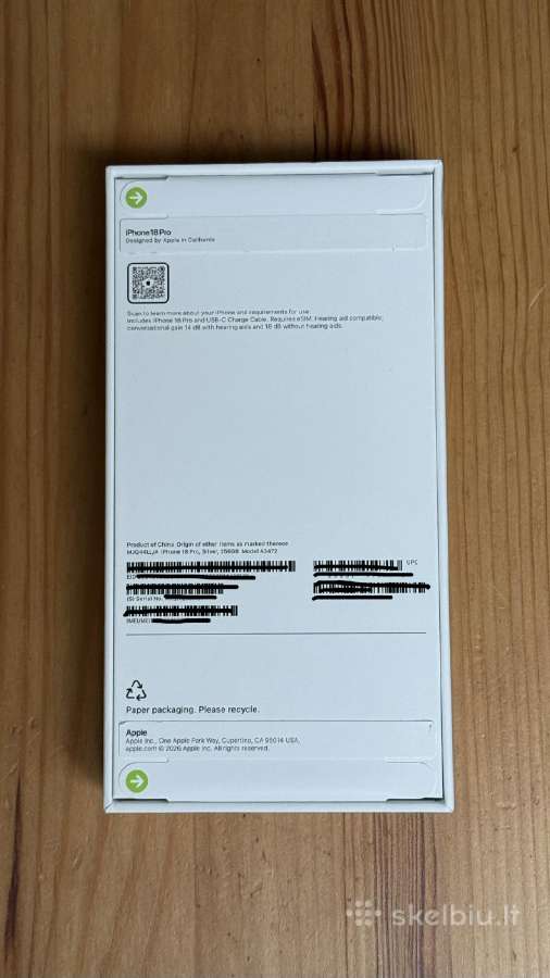 Naujas neišpakuotas iPhone 18 pro 256gb - nuotraukos Nr. 2