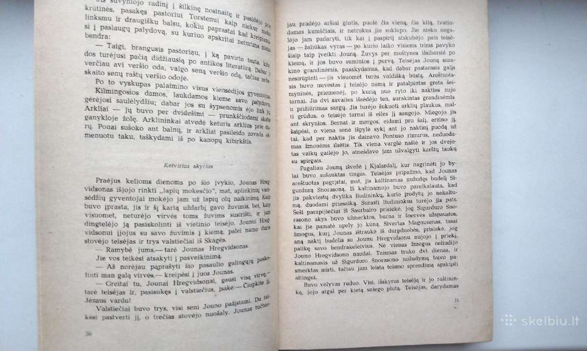 H. Laksnesas. Islandijos varpas. 1967 m. leid. - nuotraukos Nr. 6
