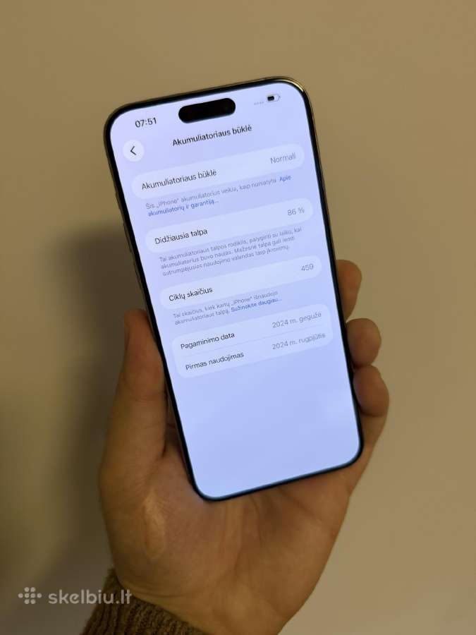 iPhone 15 Pro Max 256 - nuotraukos Nr. 4