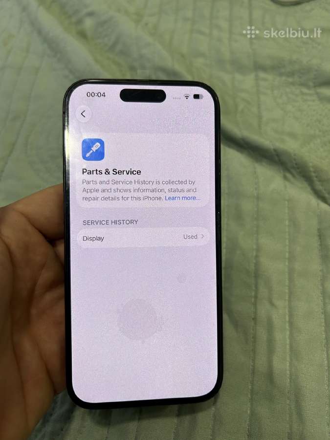 iPhone 15 pro 128gb baterija 87 - nuotraukos Nr. 5