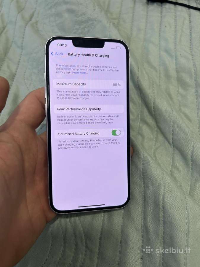 iPhone 14 128gb baterija 88 - nuotraukos Nr. 4