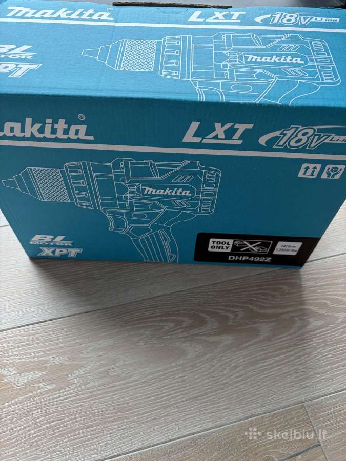 Akumuliatorinis smūginis gręžtuvas Makita Dhp492z - nuotraukos Nr. 14