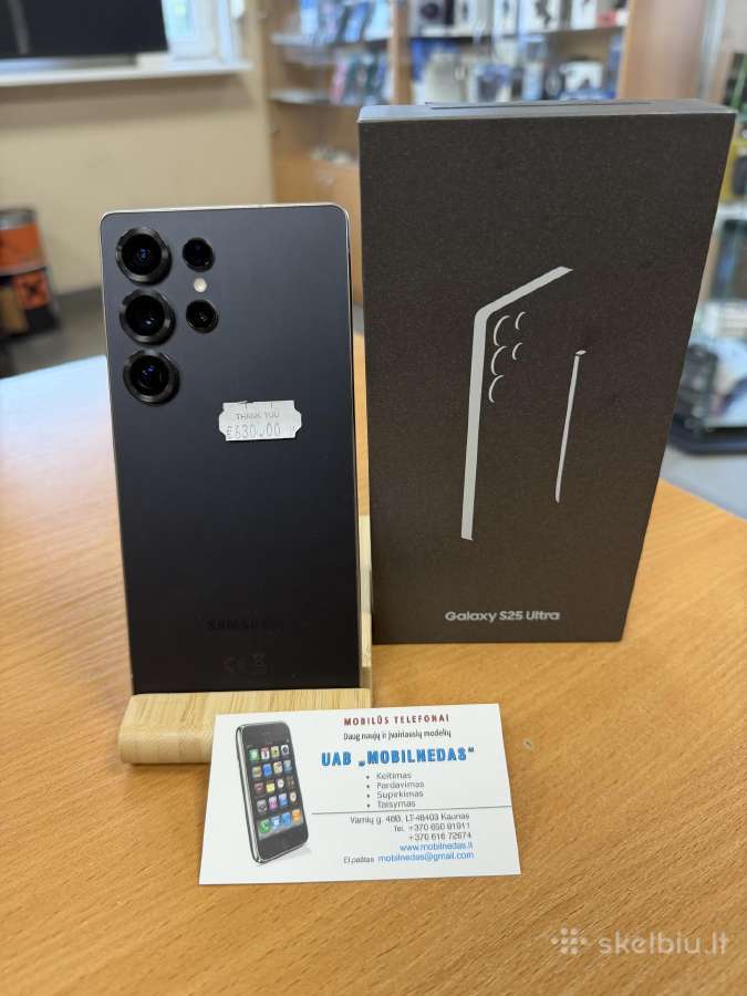 Sasmung s25 Ultra 256gb Black Kaina 630eur - nuotraukos Nr. 2