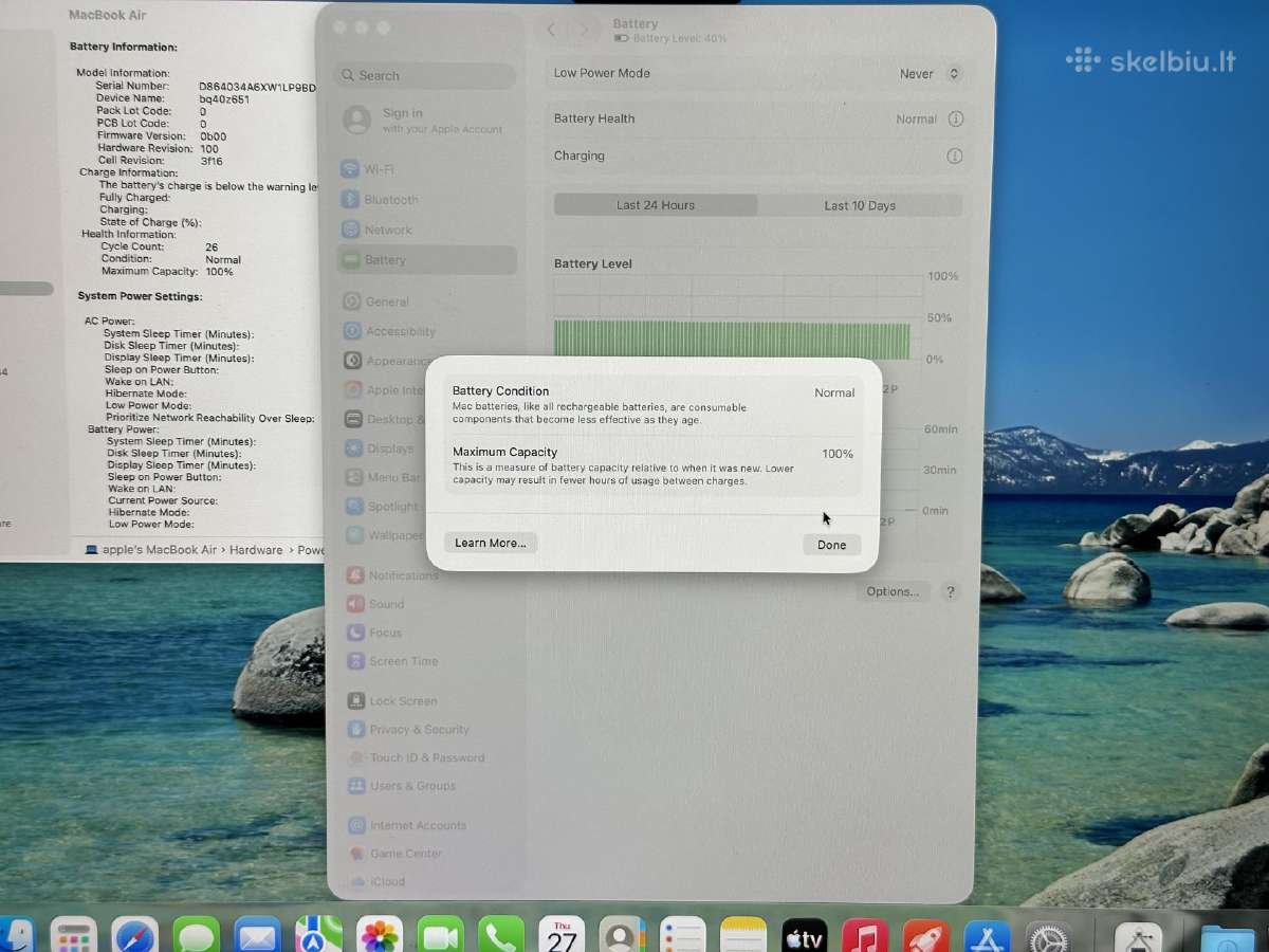 MacBook Air 15 M2 / 8gb / 512gb - nuotraukos Nr. 6
