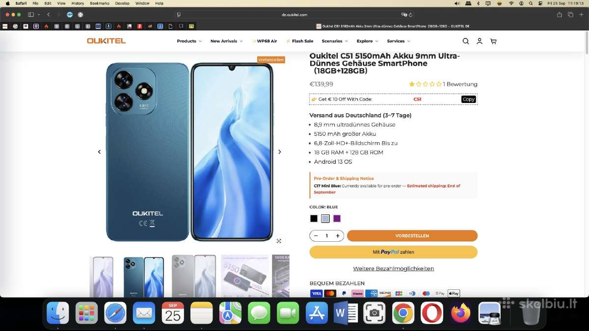 Oukitel C51 128gb 6gb RAM - nuotraukos Nr. 5