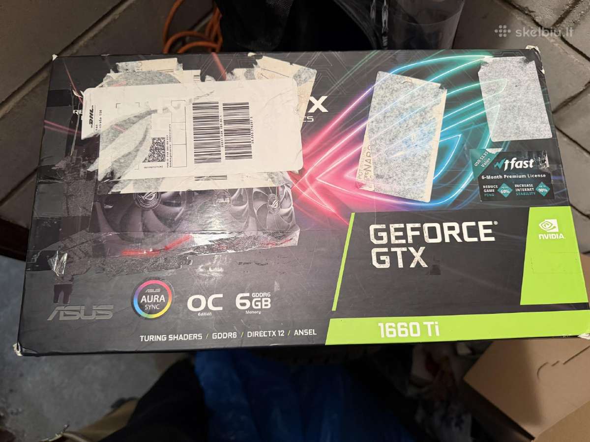 Asus rog strix gtx 1660 ti 6gb oc - nuotraukos Nr. 5