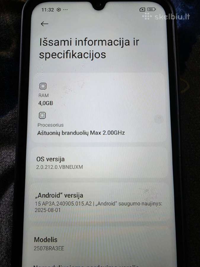 Parduodu telefona xiaomi hyperos redmi - nuotraukos Nr. 4