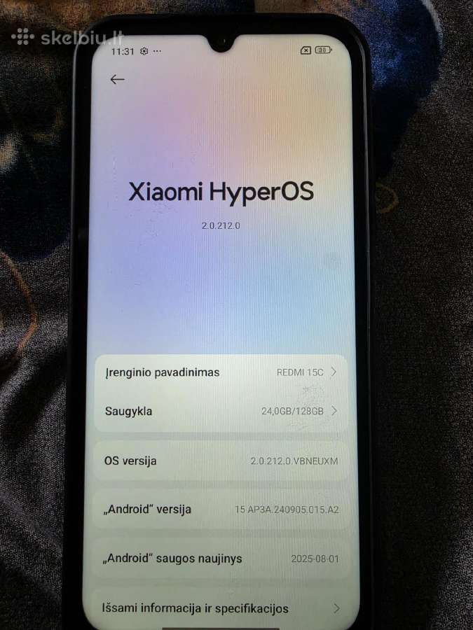 Parduodu telefona xiaomi hyperos redmi - nuotraukos Nr. 5