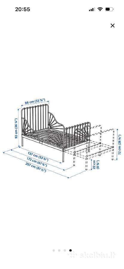 Ikea lova - nuotraukos Nr. 2