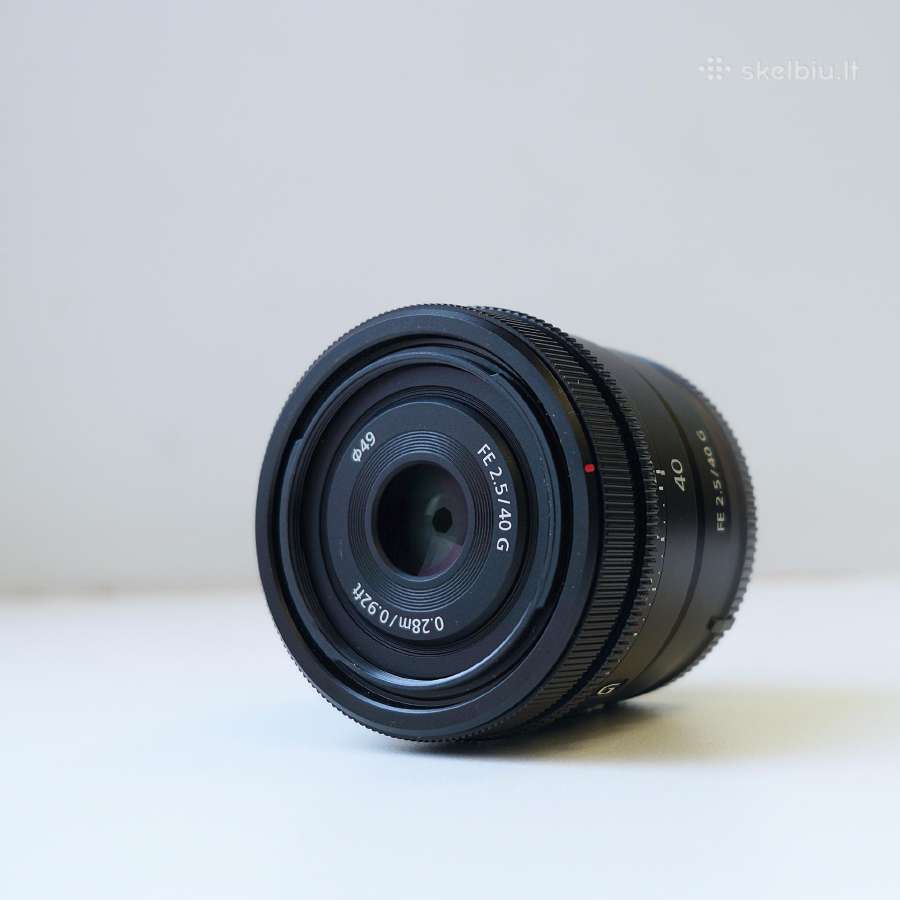 Sony Fe 40mm F2.5 G - kaip naujas su garantija - nuotraukos Nr. 2