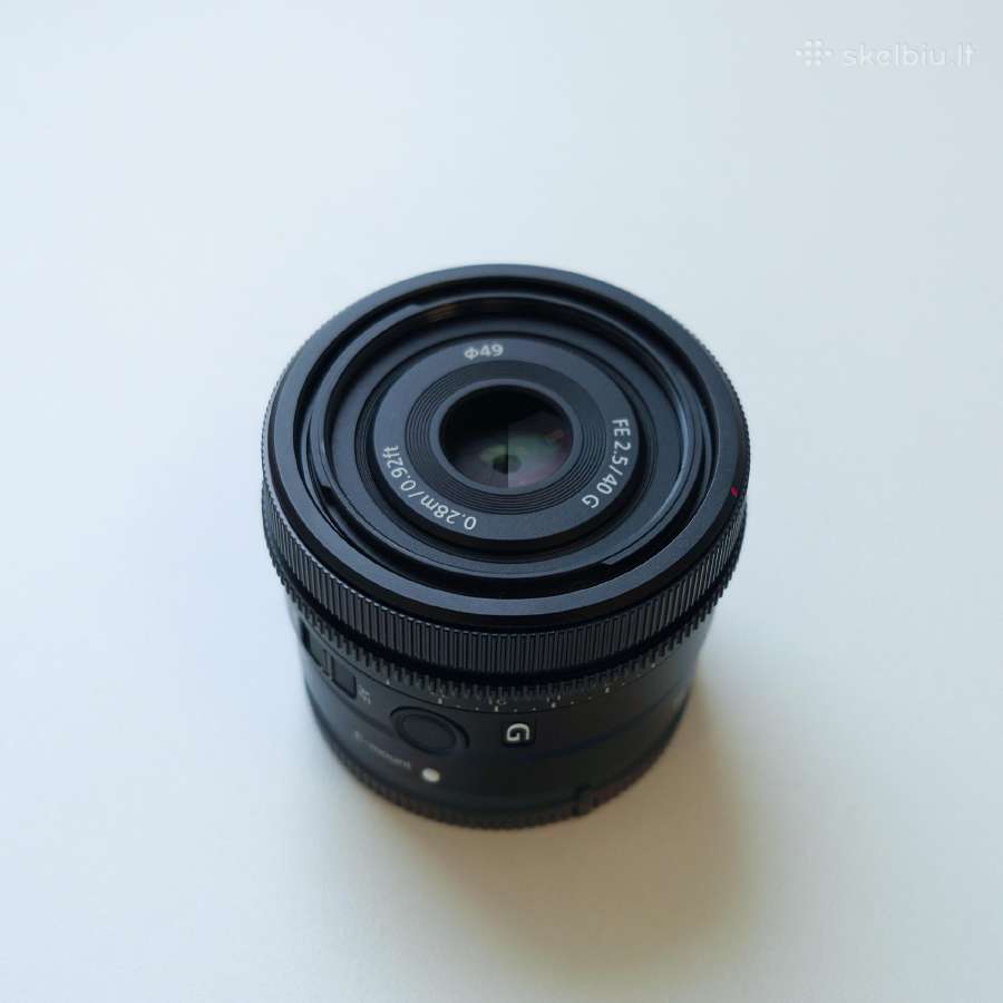 Sony Fe 40mm F2.5 G - kaip naujas su garantija - nuotraukos Nr. 3
