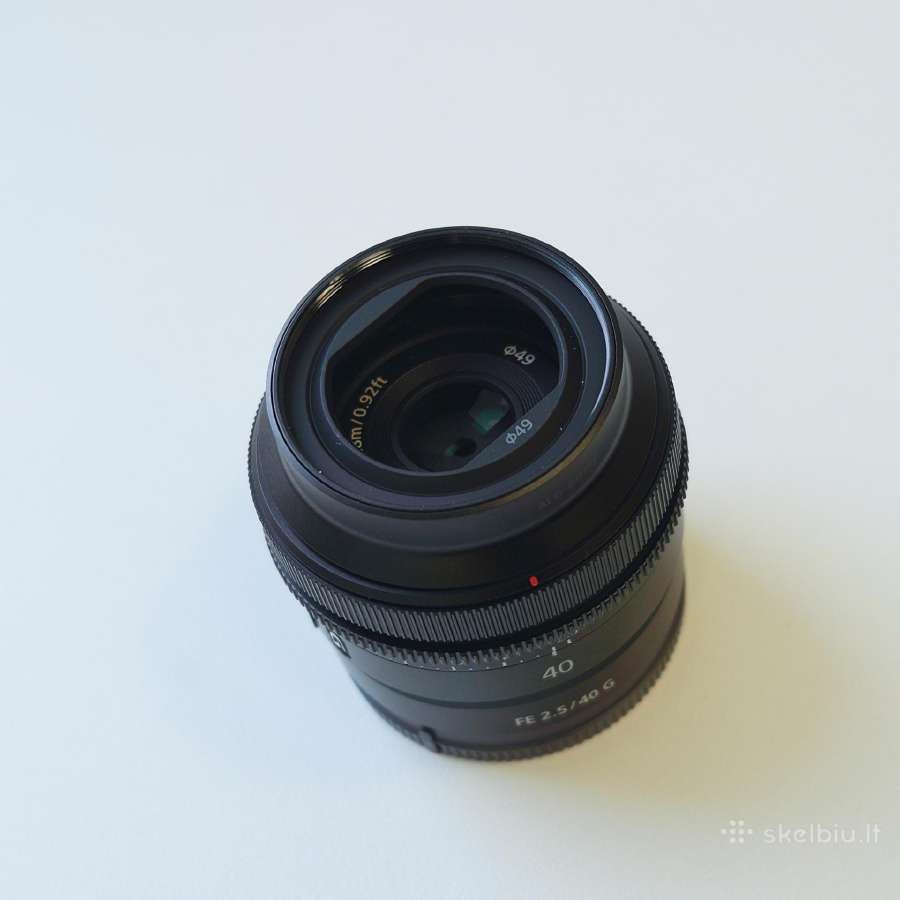 Sony Fe 40mm F2.5 G - kaip naujas su garantija - nuotraukos Nr. 5