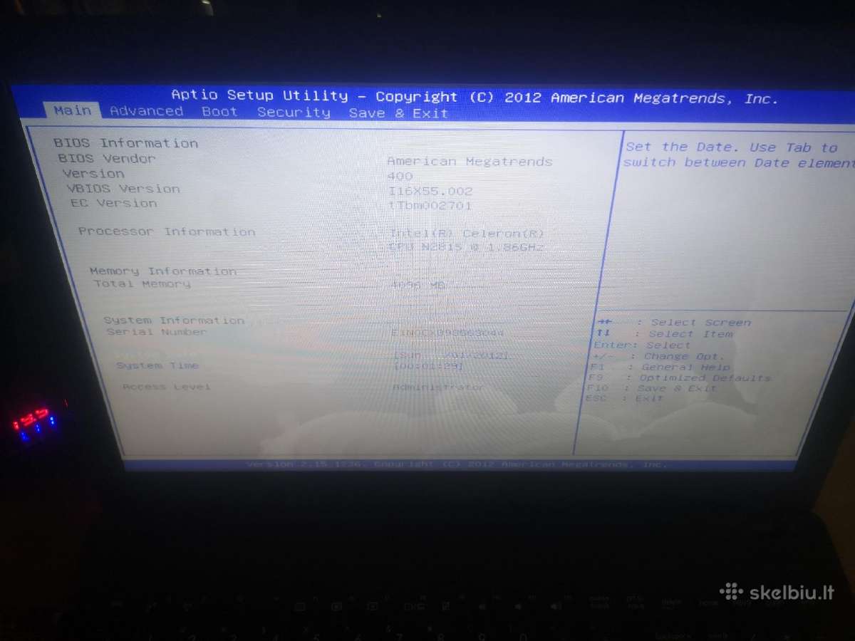 Asus Sonic Master X551m dalims - nuotraukos Nr. 3