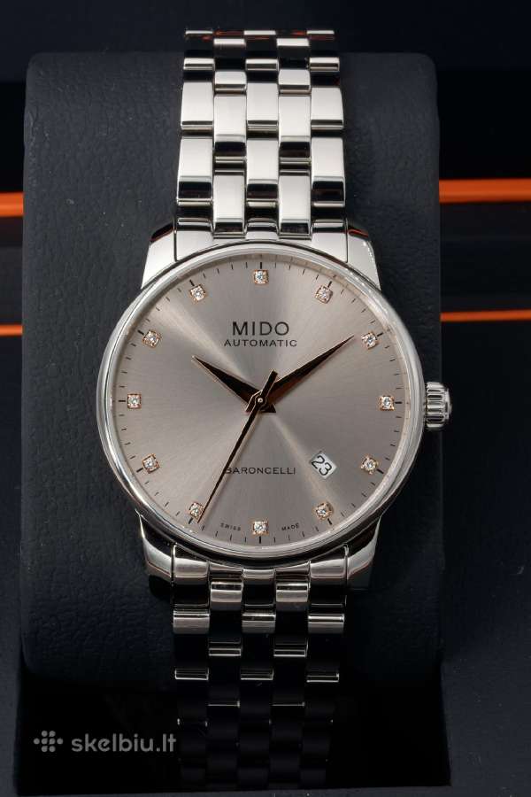 Naujas Laikrodis Mido 38 mm su Tikrais Deimantais! - nuotraukos Nr. 6