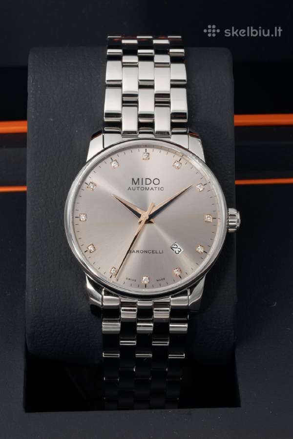 Naujas Laikrodis Mido 38 mm su Tikrais Deimantais! - nuotraukos Nr. 7