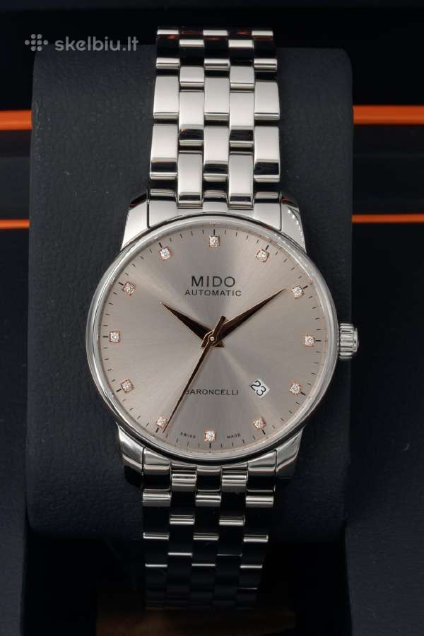 Naujas Laikrodis Mido 38 mm su Tikrais Deimantais! - nuotraukos Nr. 8