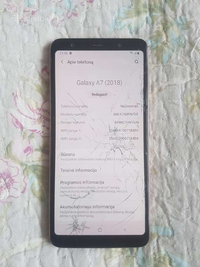 Samsung a7 64gb 2018 - nuotraukos Nr. 3