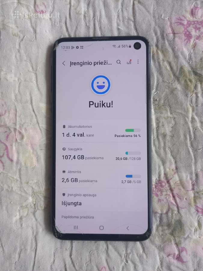 Samsung s 10e 128gb - nuotraukos Nr. 5