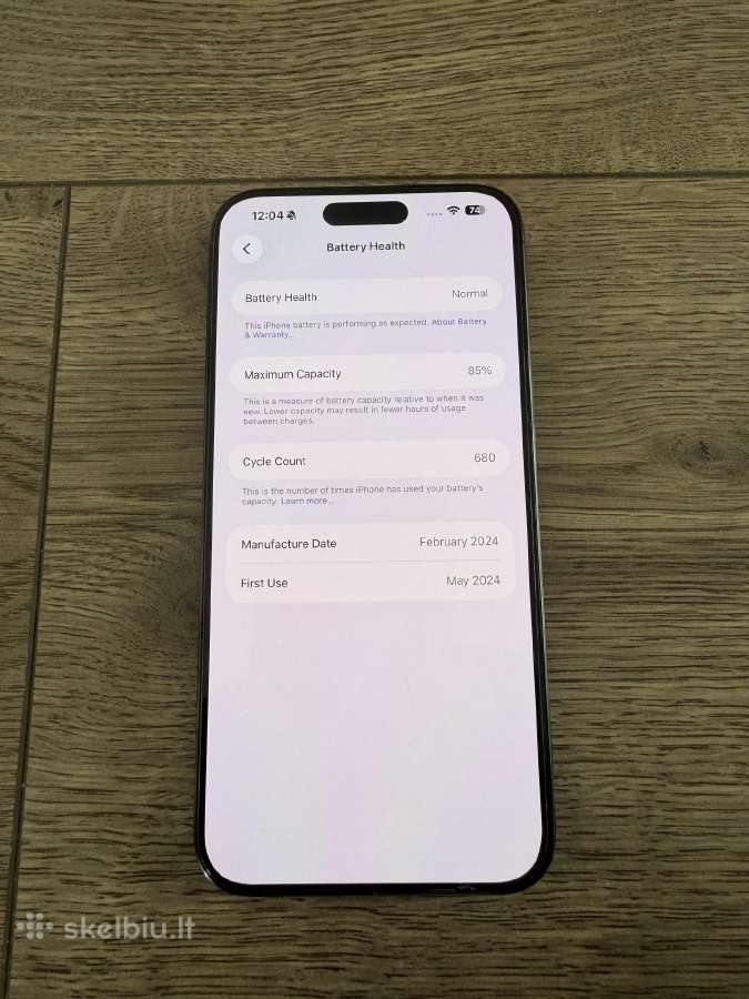 iPhone 15 Pro Max 256gb - nuotraukos Nr. 5