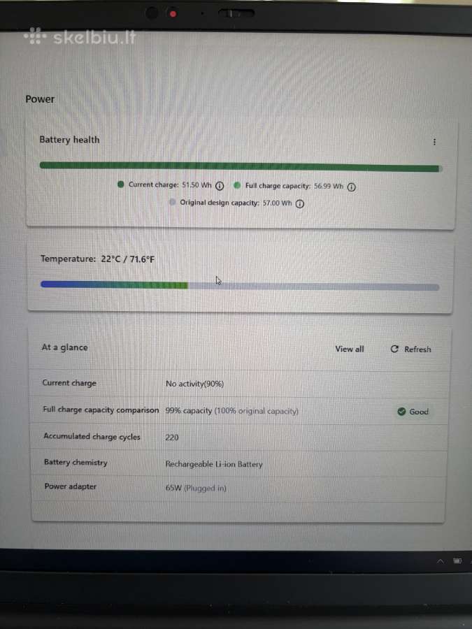 Parduodu Lenovo Thinkpad X1 Carbon gen9, 32gb RAM - nuotraukos Nr. 6