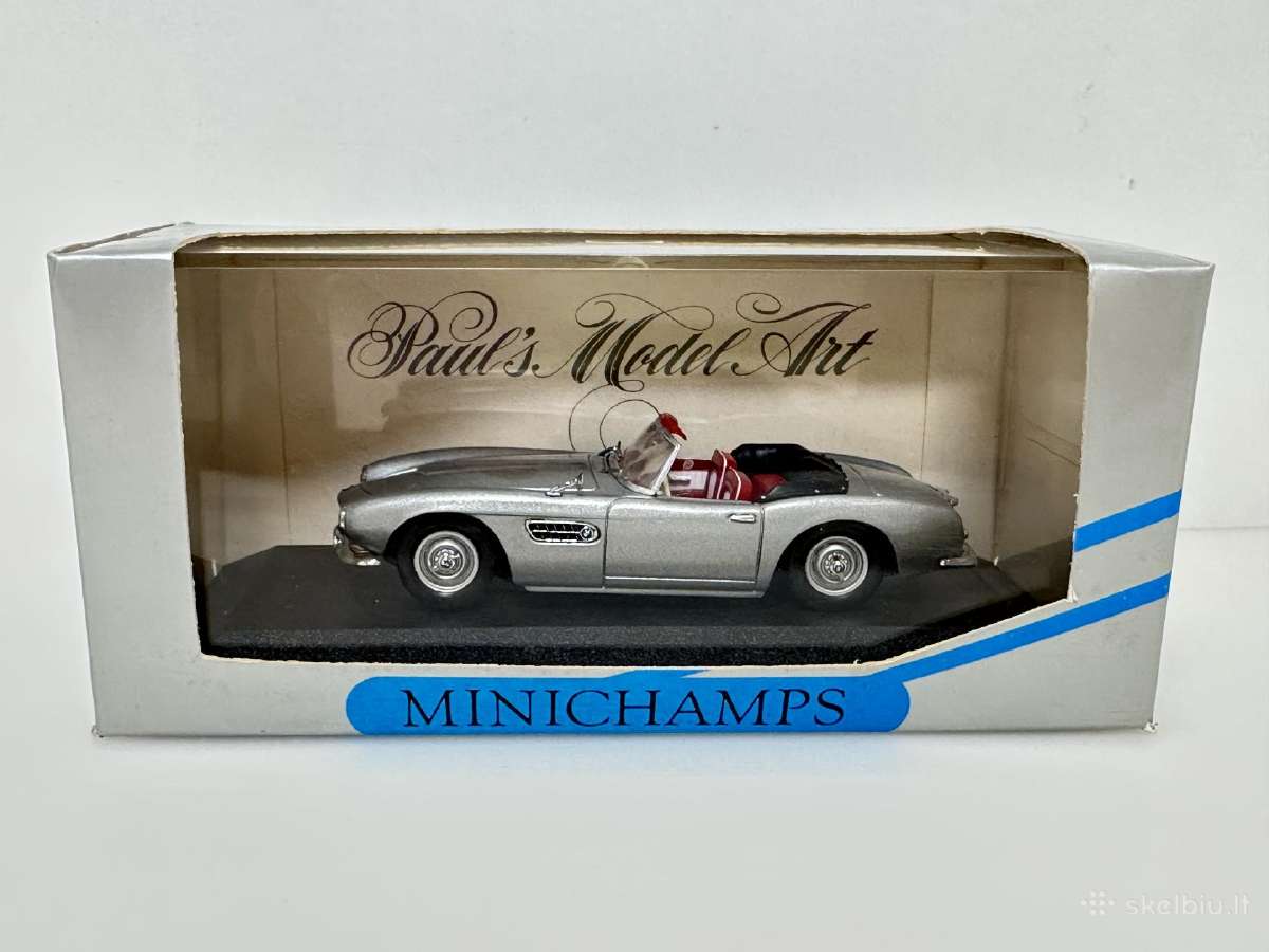Bmw 507 Cabrio 1956 sidabro 1:43 Minichamps - nuotraukos Nr. 2