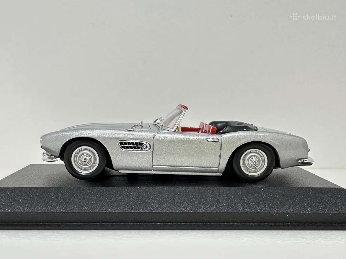 Bmw 507 Cabrio 1956 sidabro 1:43 Minichamps - nuotraukos Nr. 4