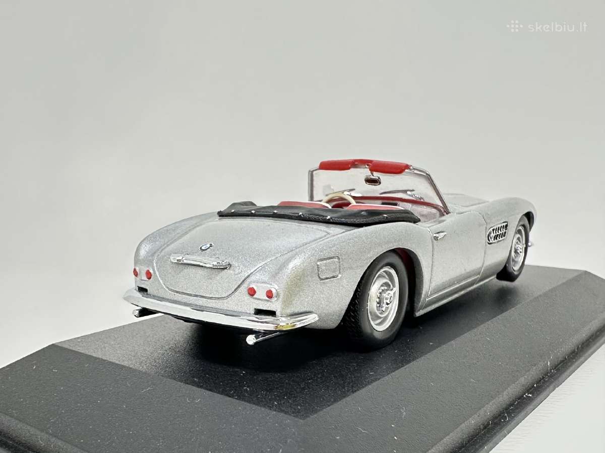 Bmw 507 Cabrio 1956 sidabro 1:43 Minichamps - nuotraukos Nr. 5