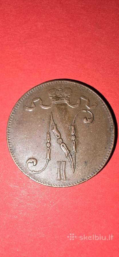 Suomija 5 pensai 1916 - nuotraukos Nr. 2