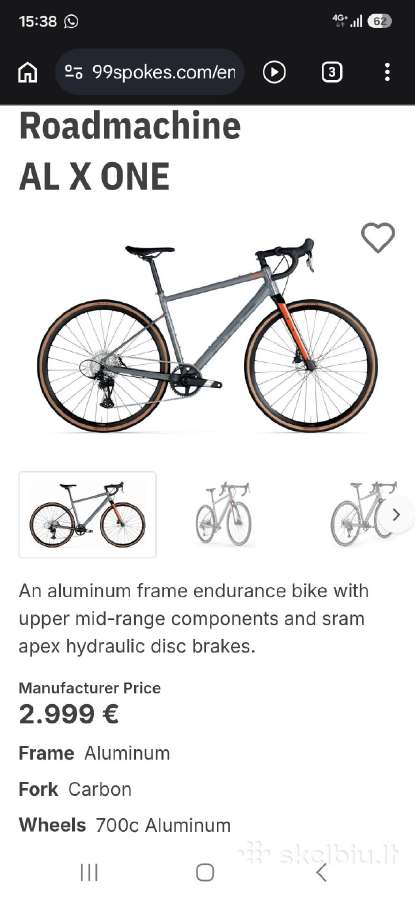 BMC roadmachine 1x12 galios matuoklis m dydis - nuotraukos Nr. 8