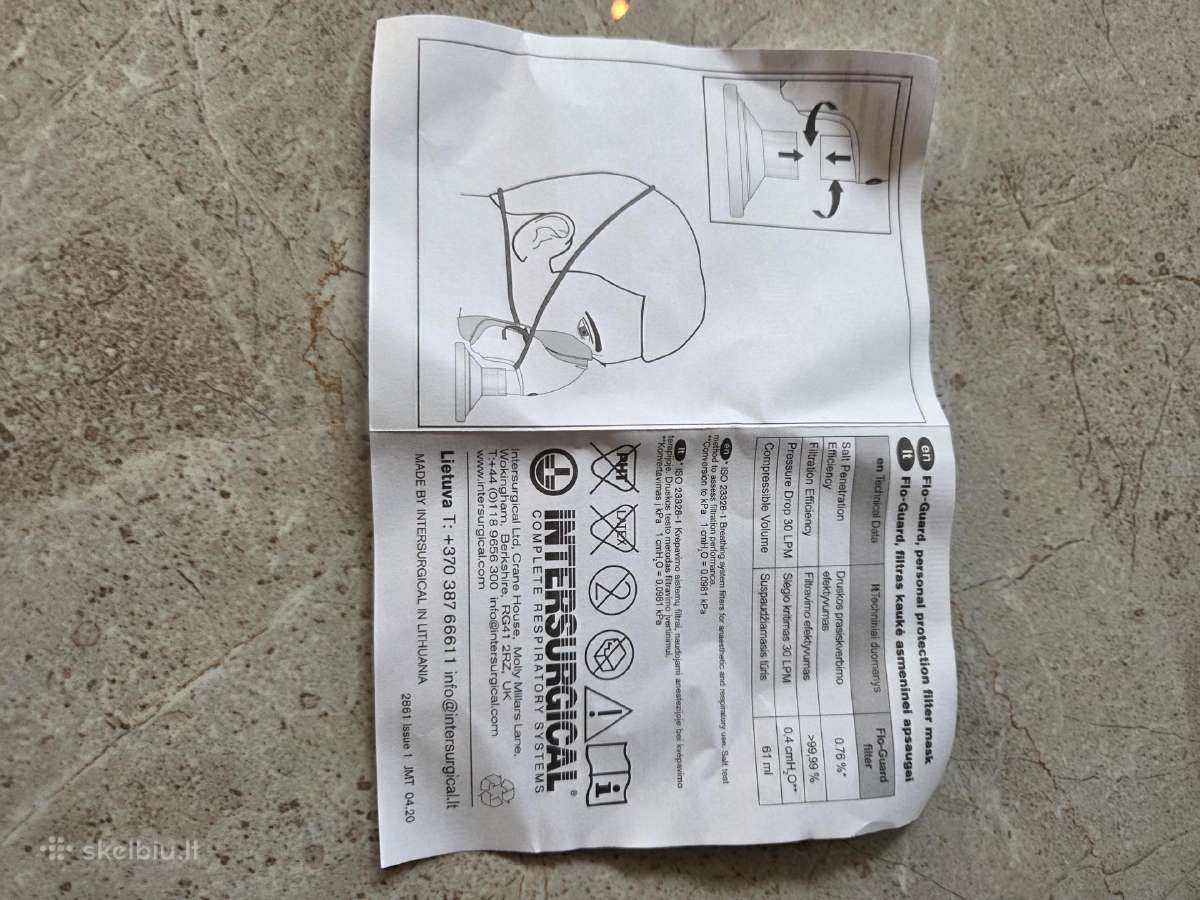 Apsauginės veido kaukės - nuotraukos Nr. 4