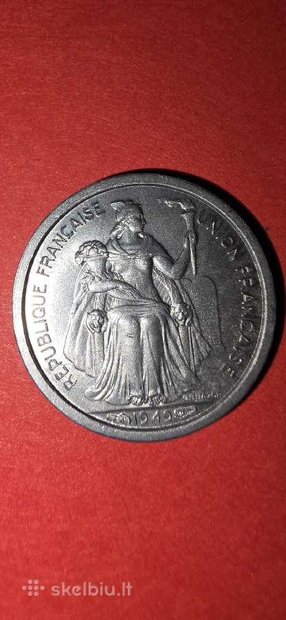 Naujoji Kaledonija 50 santimų 1949 - nuotraukos Nr. 2