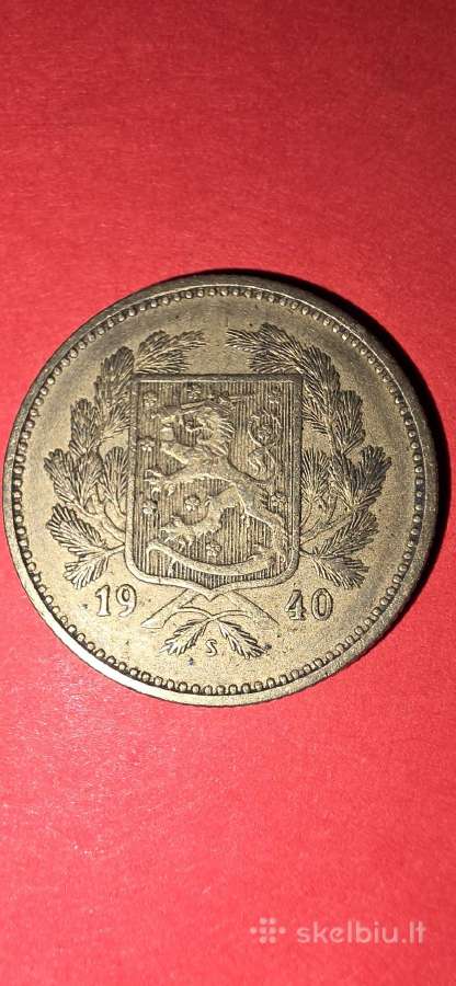 Suomija 5 markės 1940 - nuotraukos Nr. 2