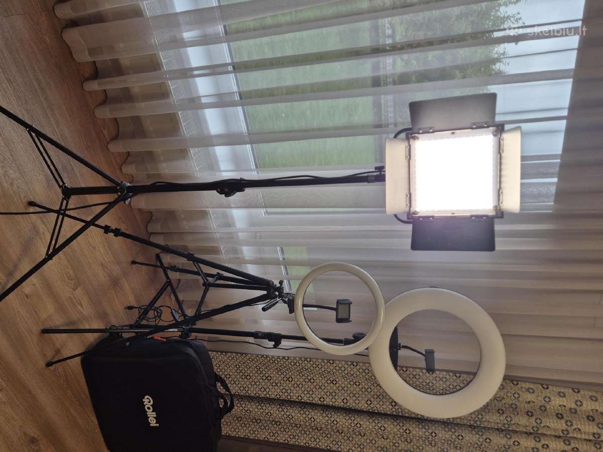 Trys fotografavimo/filmavimo LED lempos - nuotraukos Nr. 2