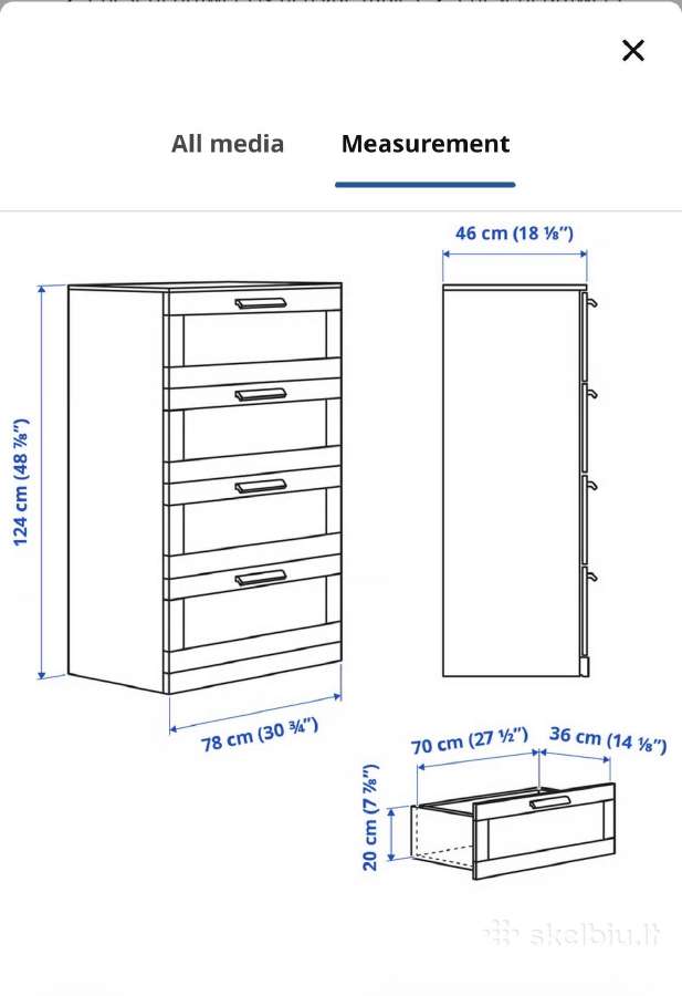 Ikea Brimnes wardrobe - nuotraukos Nr. 2