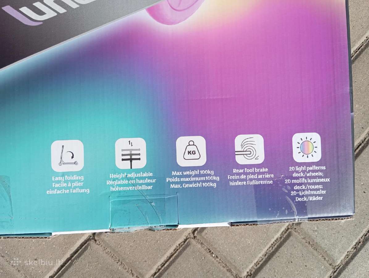 Paspirtukas su LED ratais - nuotraukos Nr. 6