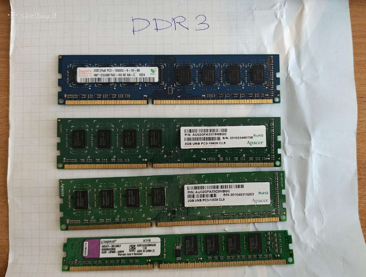 RAM Ddr Ddr2 Ir Ddr3 - nuotraukos Nr. 2