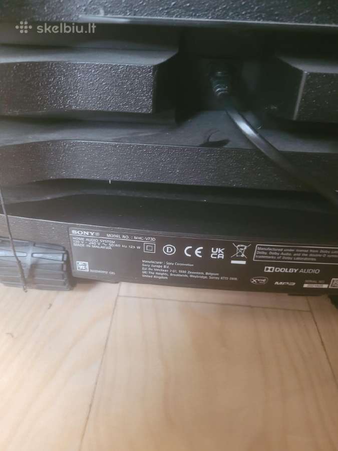 Muzikinis centras Sony Mhc-v73d - nuotraukos Nr. 3