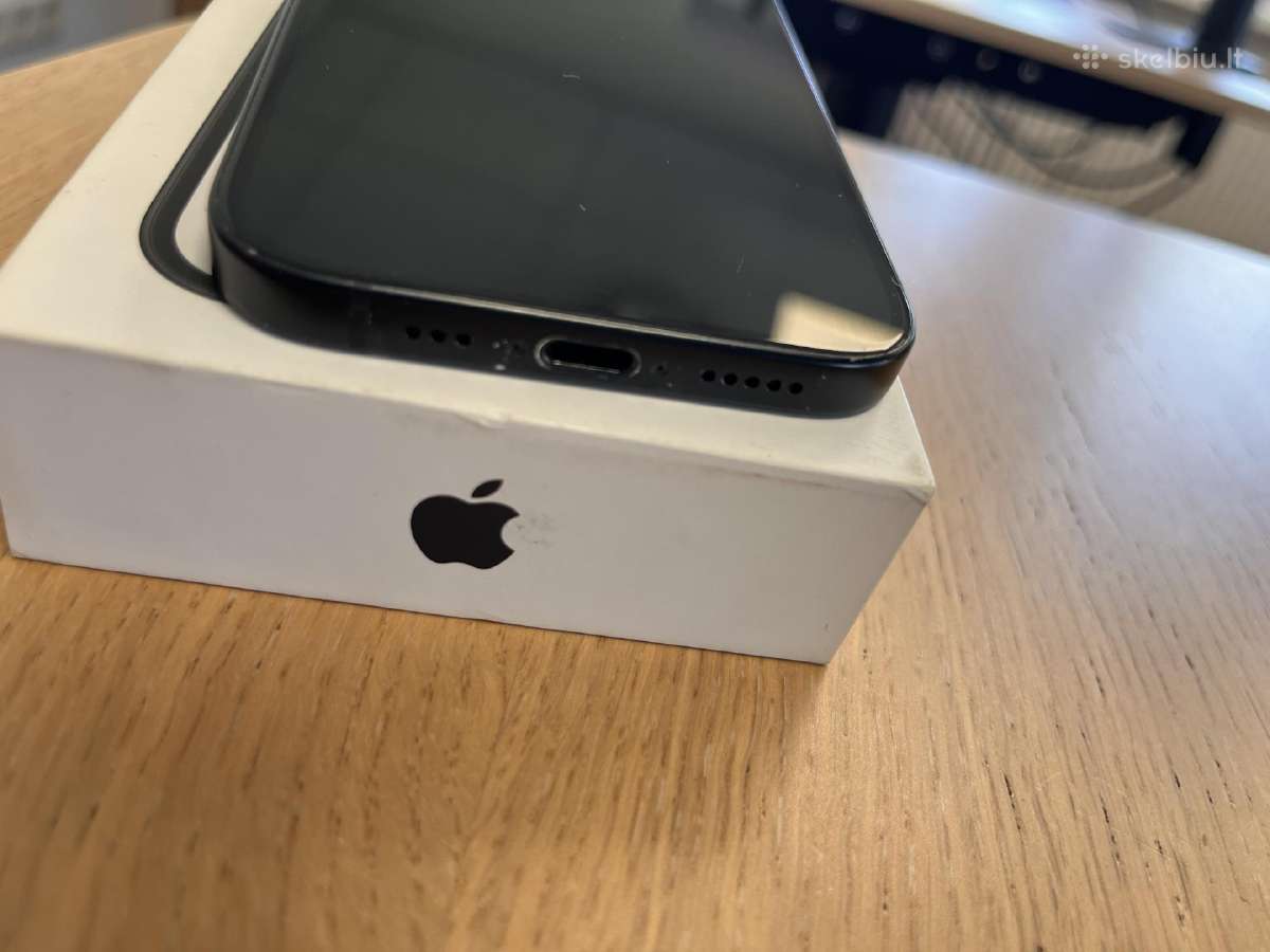 iPhone 15 juodas 128gb - nuotraukos Nr. 3