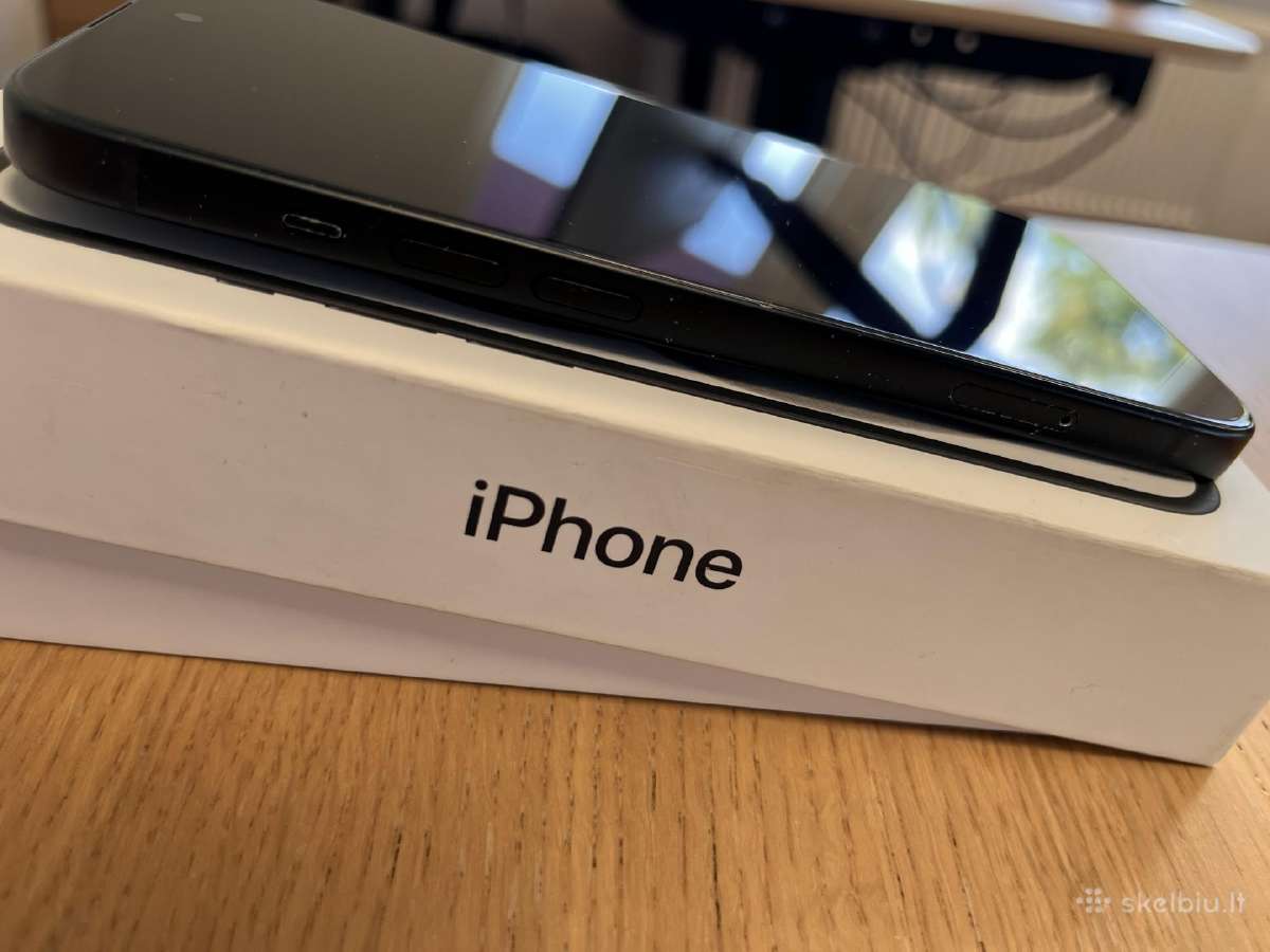 iPhone 15 juodas 128gb - nuotraukos Nr. 4