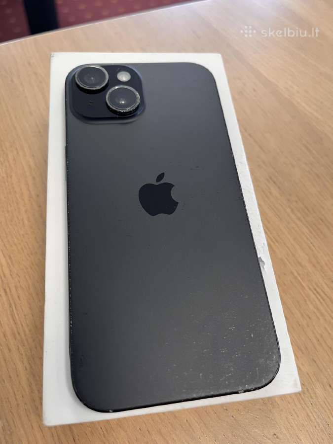 iPhone 15 juodas 128gb - nuotraukos Nr. 6