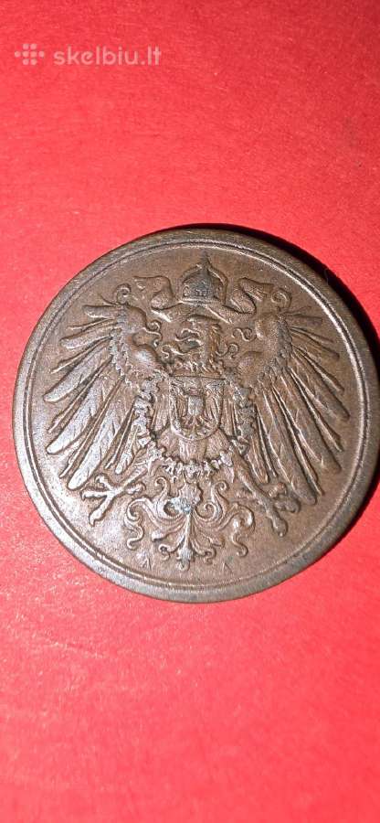Vokietija 2 pfeningai 1907 - nuotraukos Nr. 2