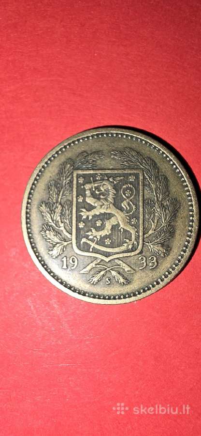 Suomija 5 markės 1933 - nuotraukos Nr. 2