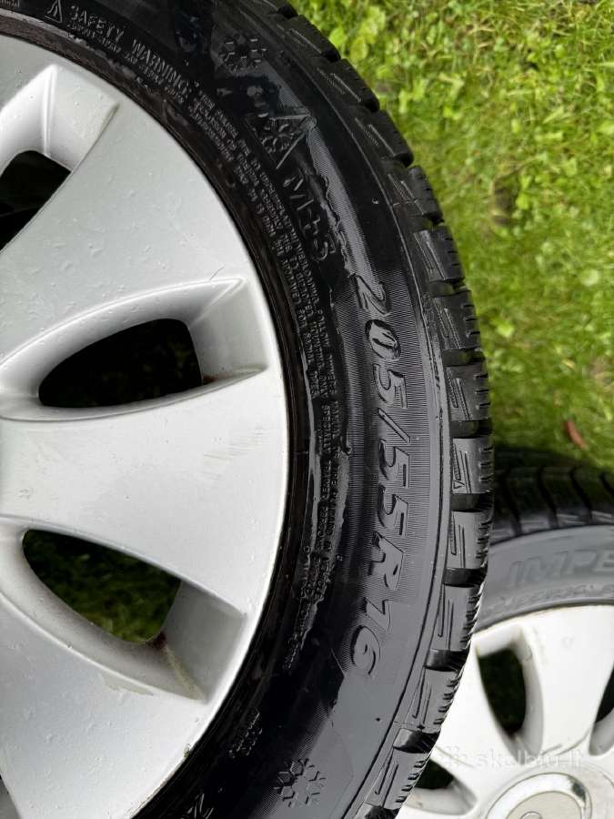 Parduodu Audi R16 lietus ratlankius su padangomis - nuotraukos Nr. 2